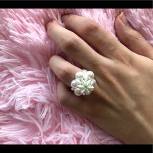 2 Piece Ring Set Pearls